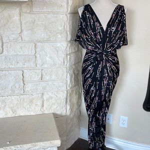 Long Tie Waist Maxi Dress